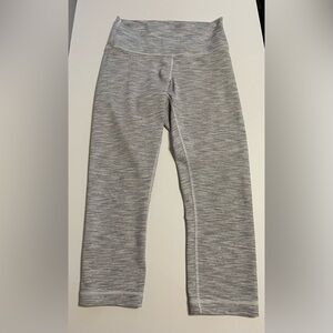 Lululemon Striped wonder under cropped leggings sz 8